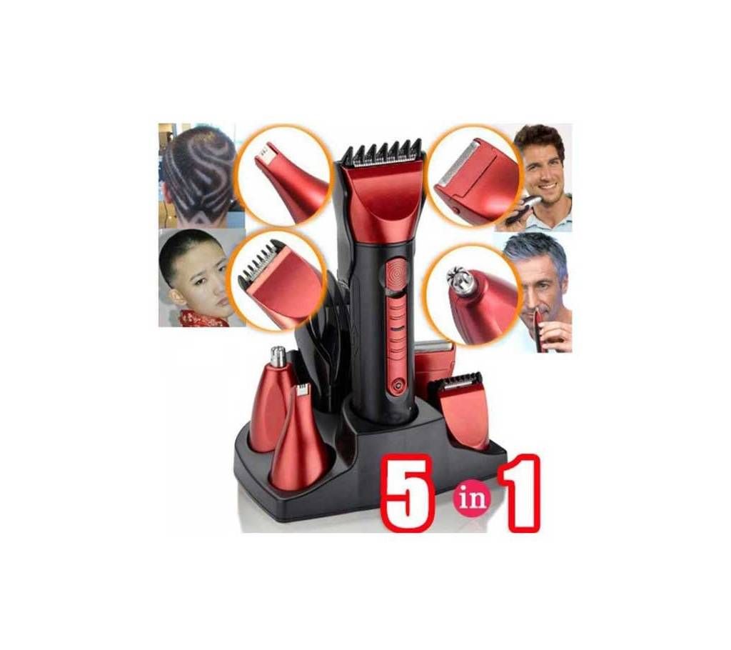 Kemei 5 in 1 Shaver, Trimmer, Hair Clipper (8058)