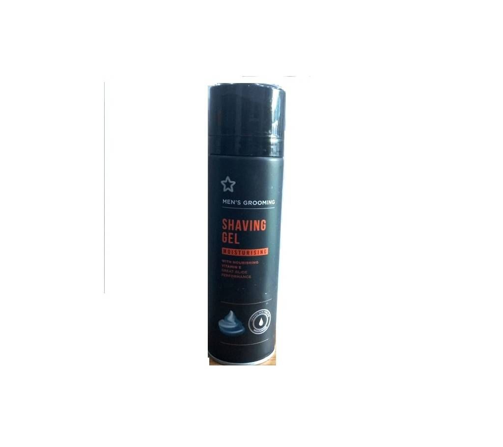 Superdrug Men's Grooming Moisturising Shave Gel 200ml - UK
