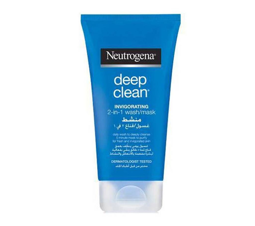 Deep Clean Invigorating 2in1 FaceWash & Mask-150ml -France