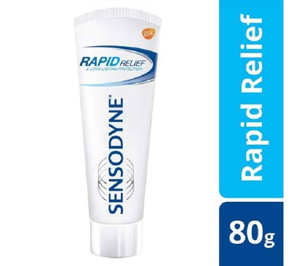 Sensodyne Rapid Relief Toothpaste 80gm - India 