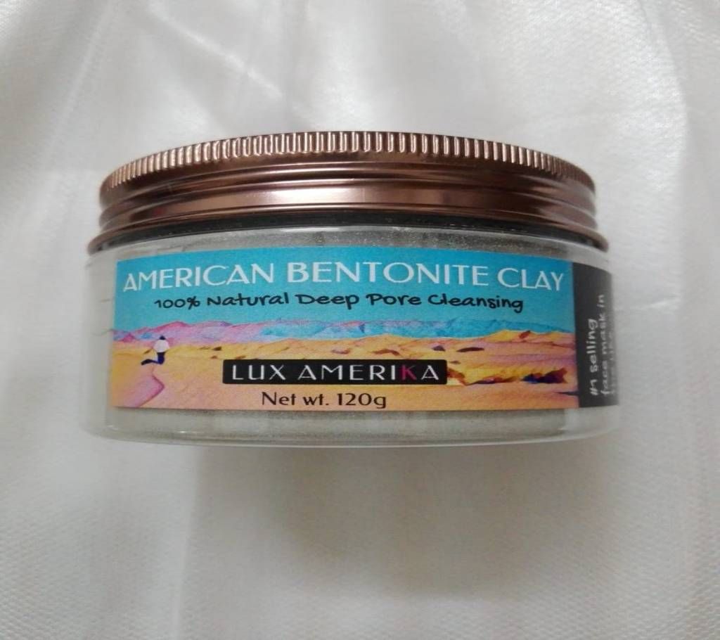American Bentonite Clay-120g- 100% Natural Deep Pore Cleansing (Imported)