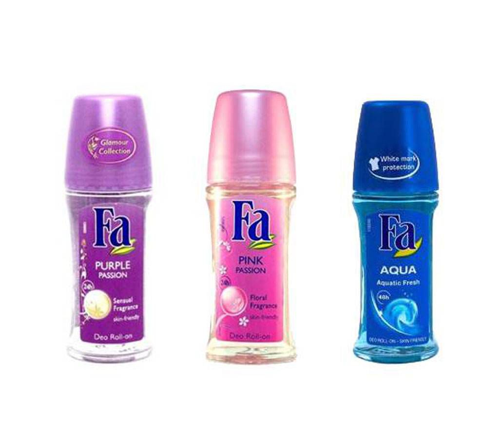 FA Roll On Random Flavor Deodorant 50 ml (India)