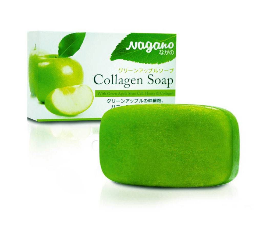 Nagano Green Apple Collagen Soap - 100 gm (Japan) (Original) 