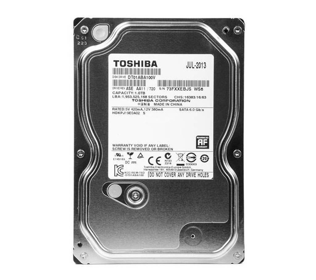 Toshiba 1TB Sata Desktop Hard Disk