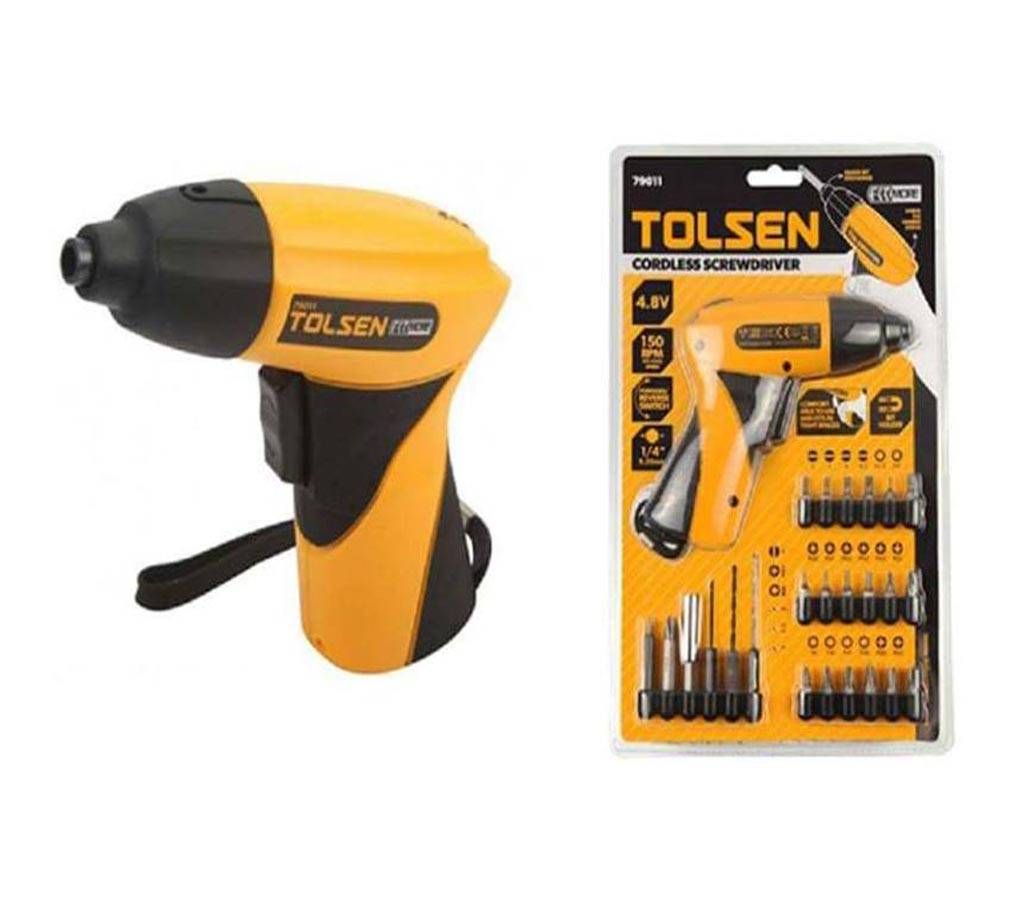TOLSEN screw-driver set with drill machine 
