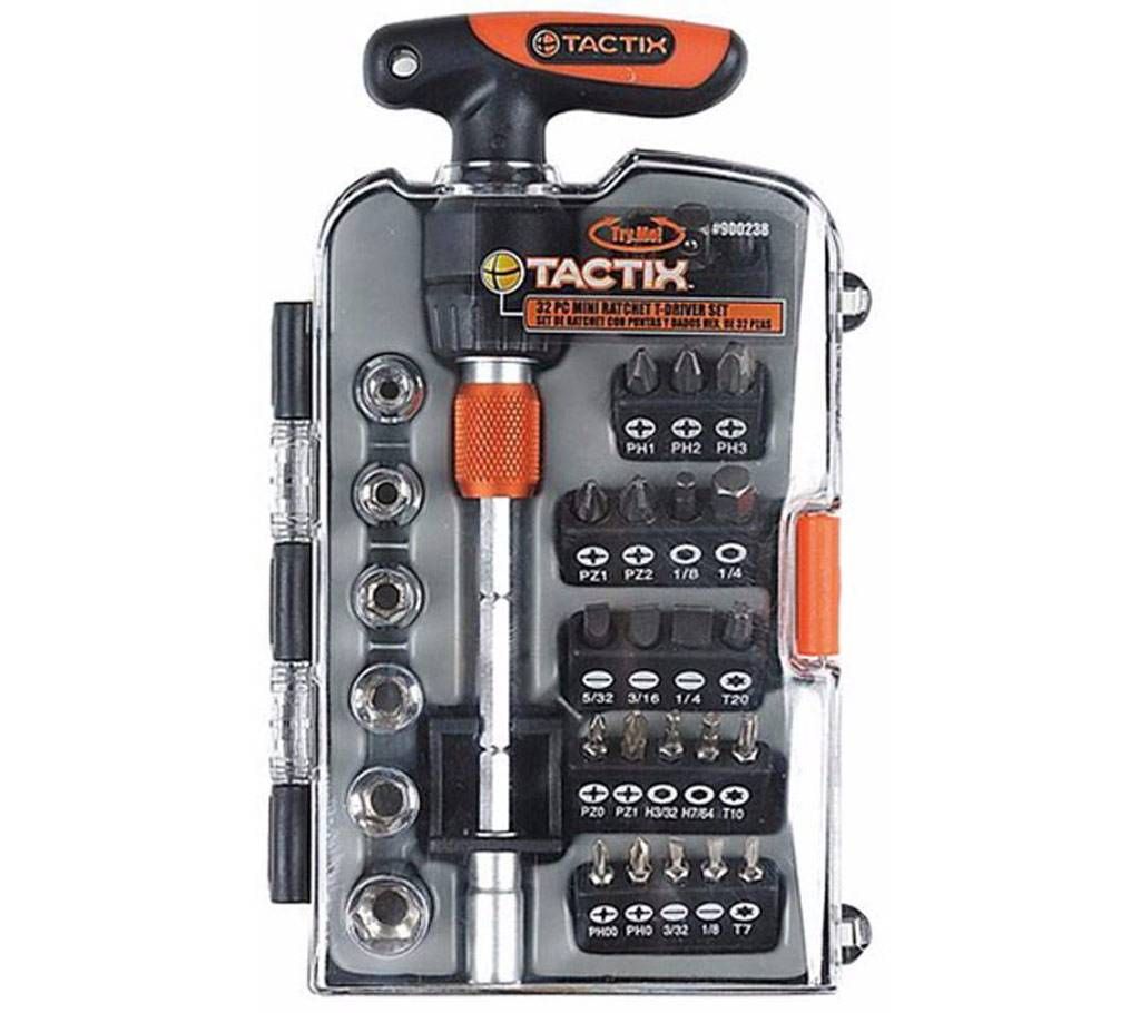 Tactix 31 PC RATCHET T-HANDLE SET
