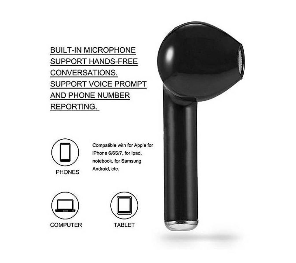 HBQ -i7 Single Stereo Bluetooth Headphone -black
