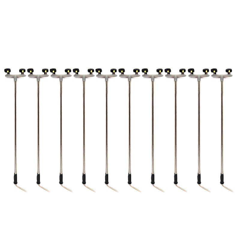 Durable 10Pcs 2Led Street Lamp 1:100 Ho Scale Street Light Scenery Mini Lamppost For Sand Table Model 2