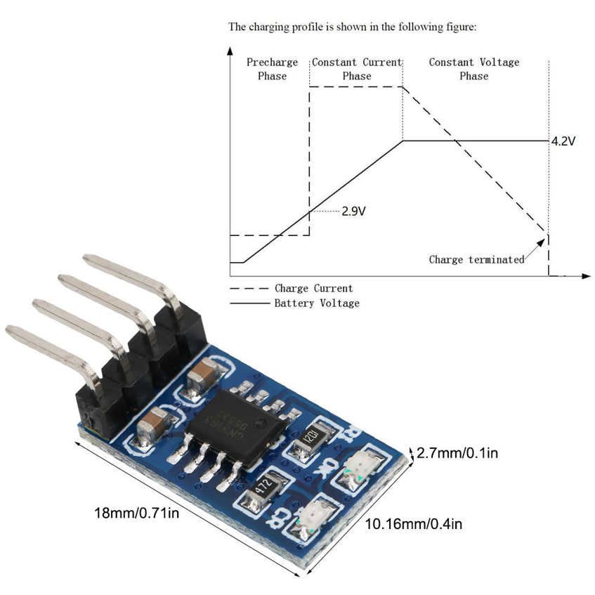 Li-ion Charge Module 1A 4.2V 3.7V 18650 LiPo Lithium Charger MPPT Solar Controller