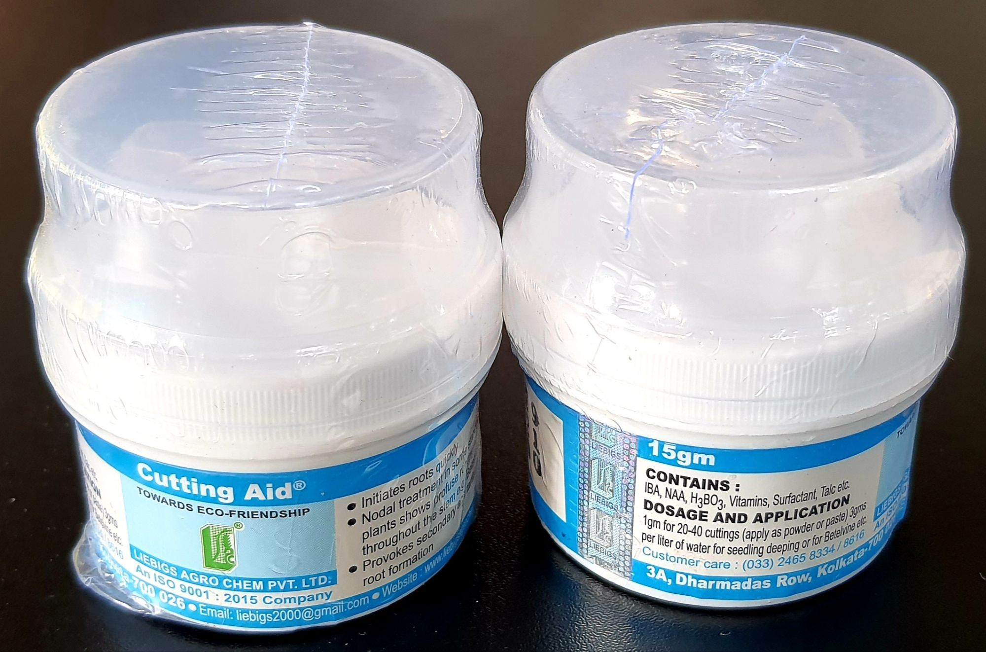 Cutting Aid (15gm.) (Comany Packing New Design Intact Jar) (Root Hormone / Rooting Hormone) The Product of Liebigs Agro Chem Pvt. Ltd., India