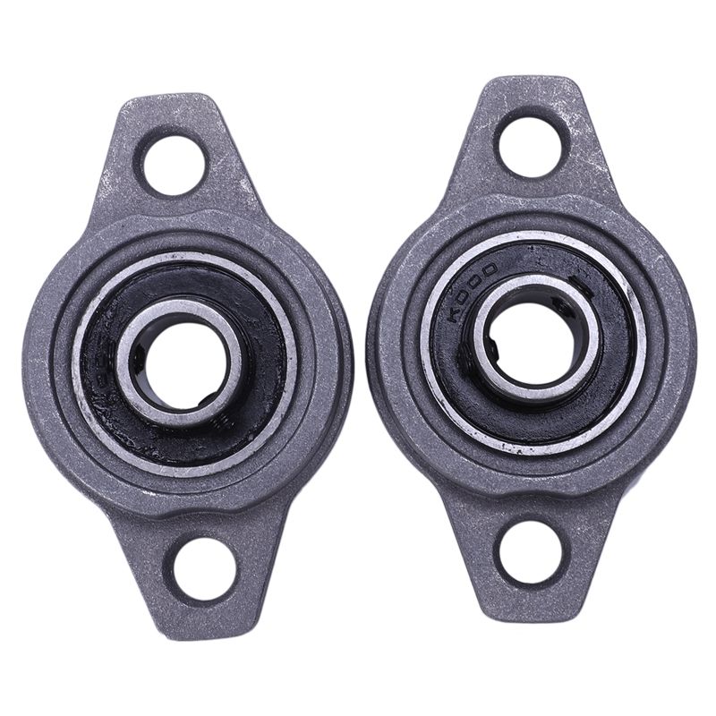 JAERBEE 2PCS KFL000 Zinc Alloy Pillow Block Bearing 10mm