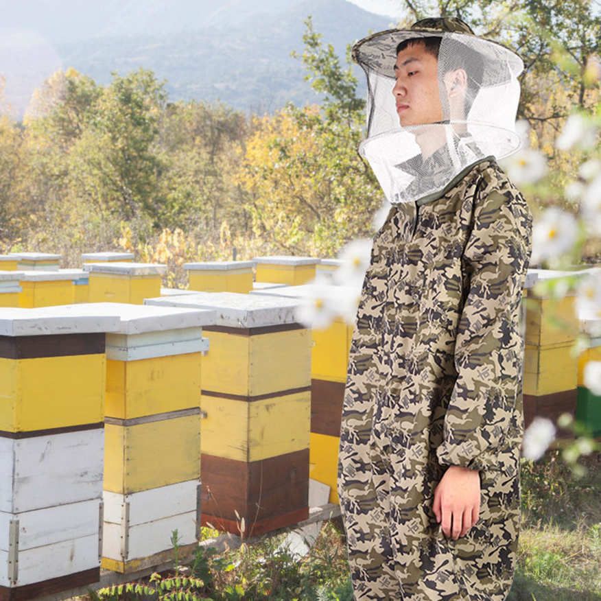 Five-Pointed Star Round Hat One-Piece Beekeeping Clothes Protective Suit Accessories