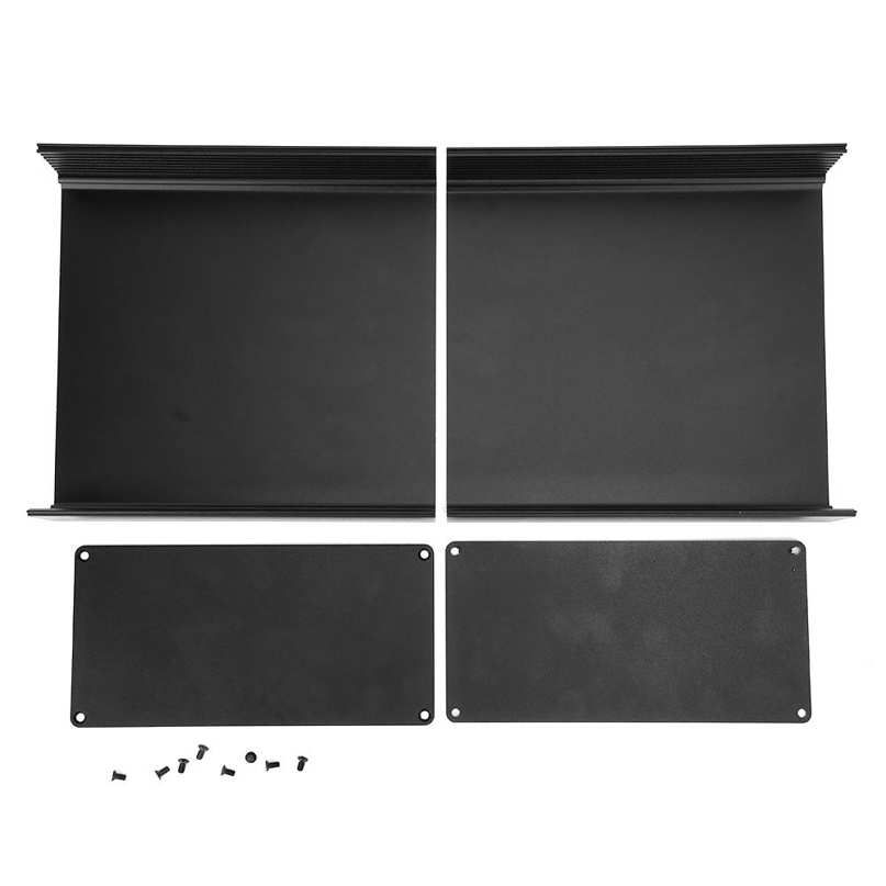 Aluminum Project Box Matte Black DIY PCB Junction Heat Dissipation Casing 80x160x170mm