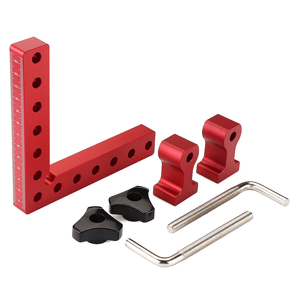 Tool parts Woodworking Precision Clamping Square L-Shaped Auxiliary Fixture Splicing Board Positioning Panel Fixed Clip Carpenter Square Ruler Woodworking Tool