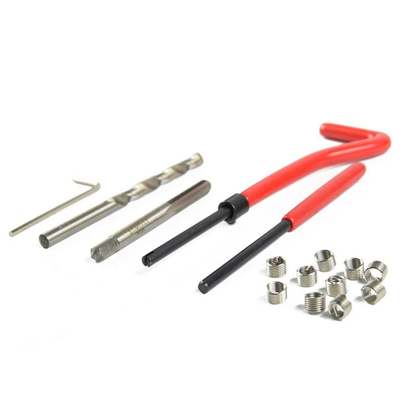 Thread Repair Insert Set HSS Tap Metric DIY Installation, Disassembly and Repair 30 Spanner Spare Parts Hand Tool