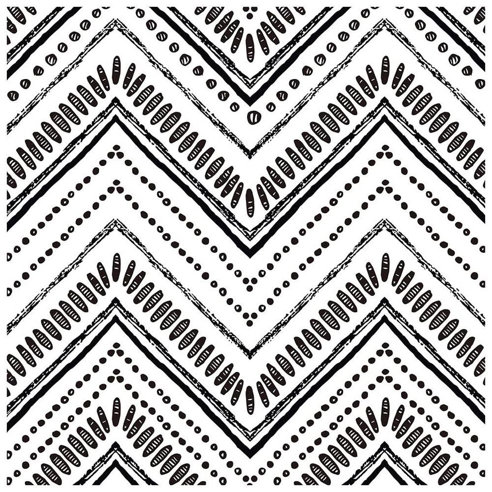 Modern Circle Oval Stripe Peel and Stick Wallpaper Black White Vinyl Self Adhesive Decorative 17.7 inchx9.8Ft