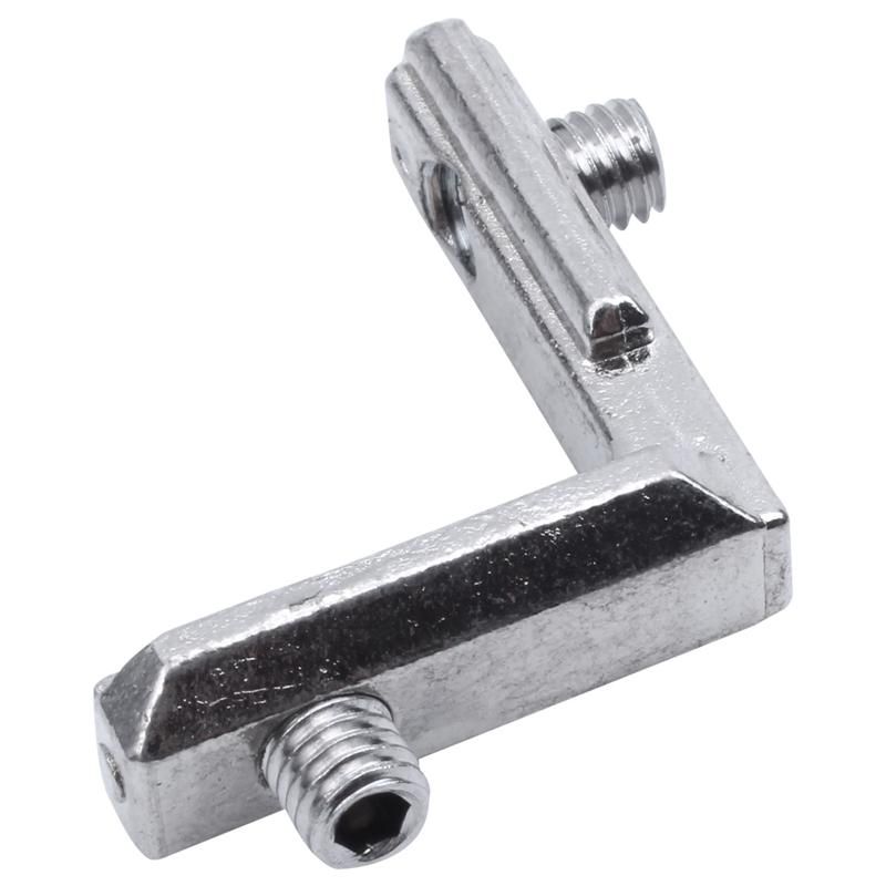 10x T-slots L-shaped internal corner connector bracket for aluminum profile 2020 series slots 6mm