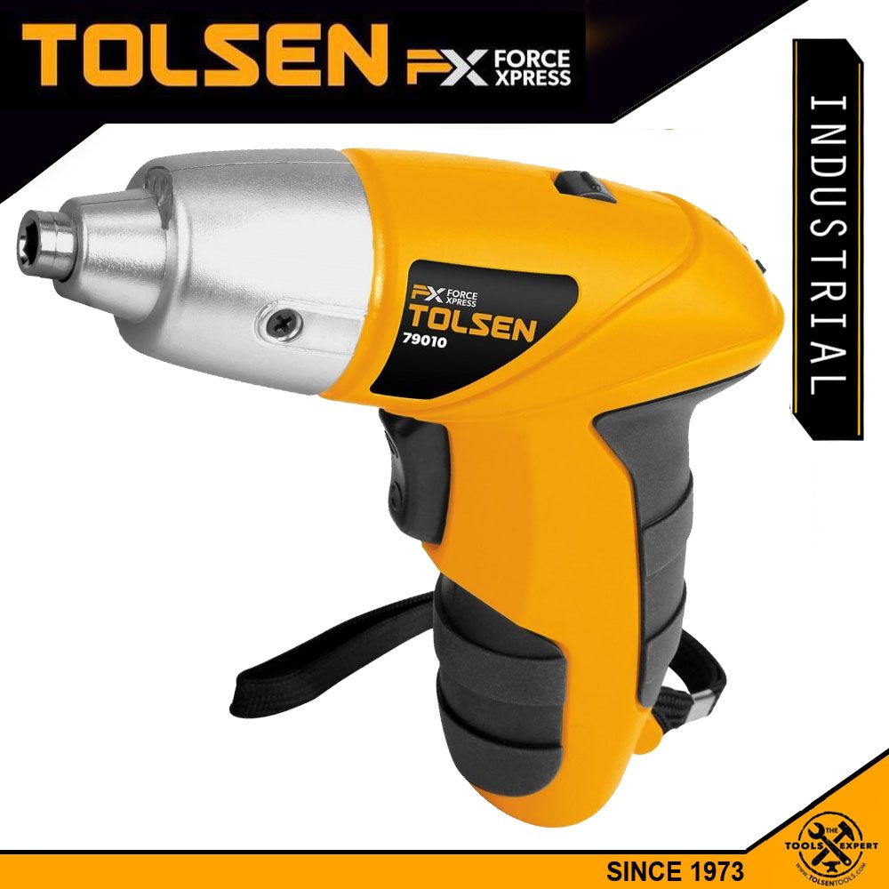 TOLSEN Cordless Drill Screwdriver w/ 24 pcs Accessories (4.8V) Forward & Reverse Switch 79011
