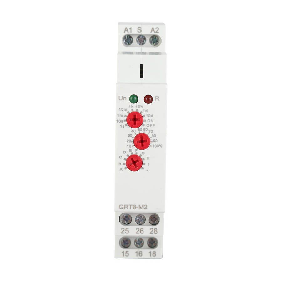 GRT8-M2 Multifunctional Delay Relay with 10 Functions DIN Rail Mount /DC 12V-240V