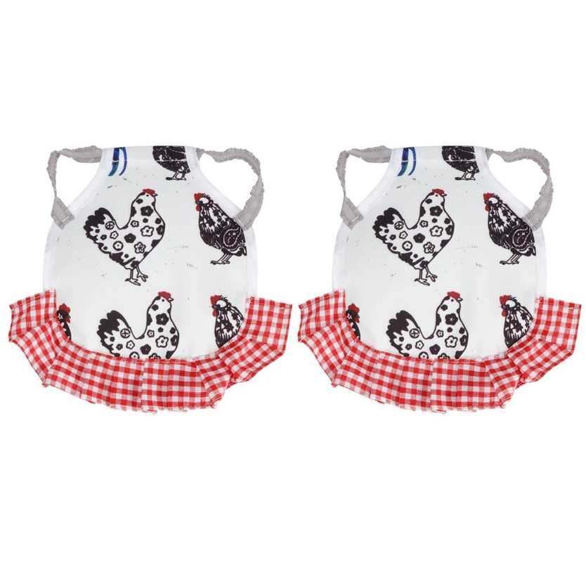 Buy Ying 2Pcs Chicken Saddle Hen Apron Wing Feather Protector Elastic Protection Pet Poultry Supplies