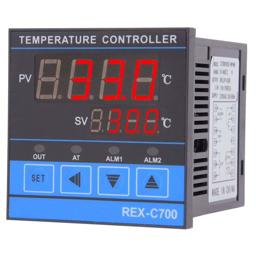 Digital Temperature Controller High Accuracy Control RELAY+SSR Output 0-400℃ WPD