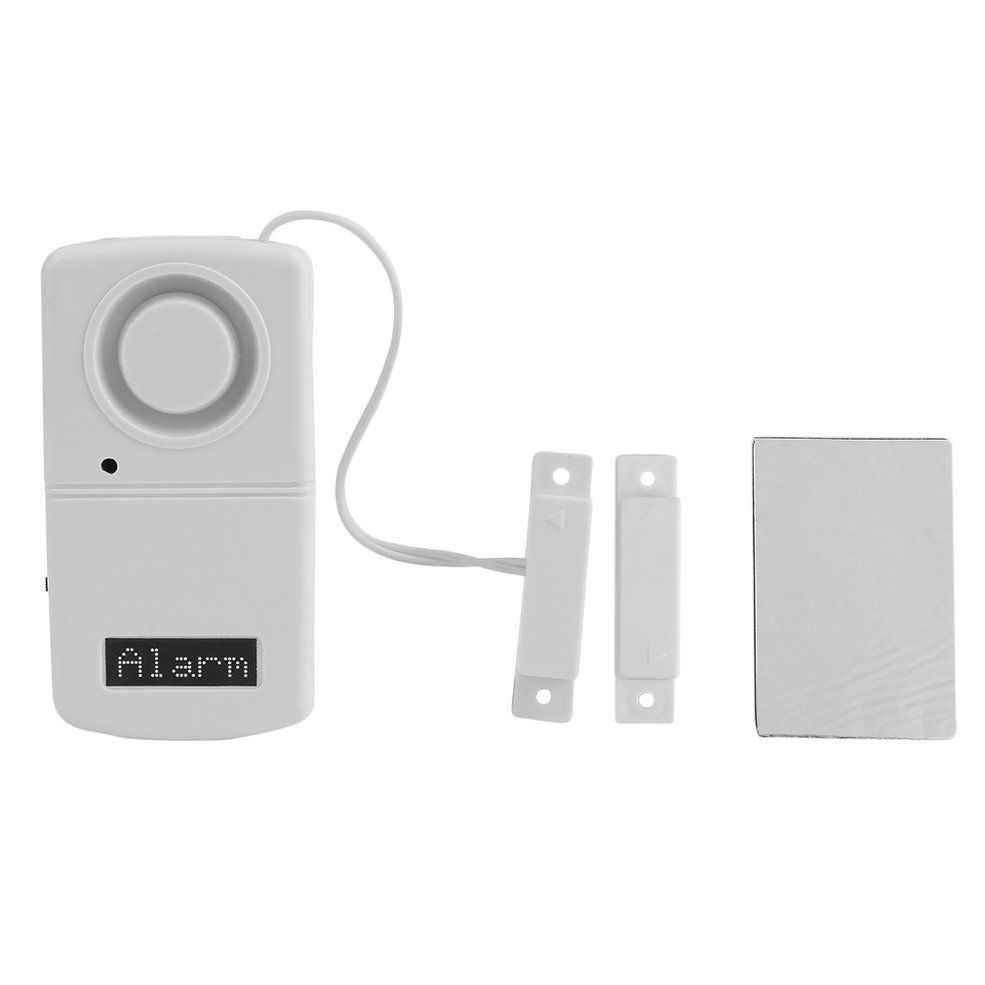 Alarm Sensor Detector More Than 120dB Alarm Voice Door Magnetic Alarm System-White