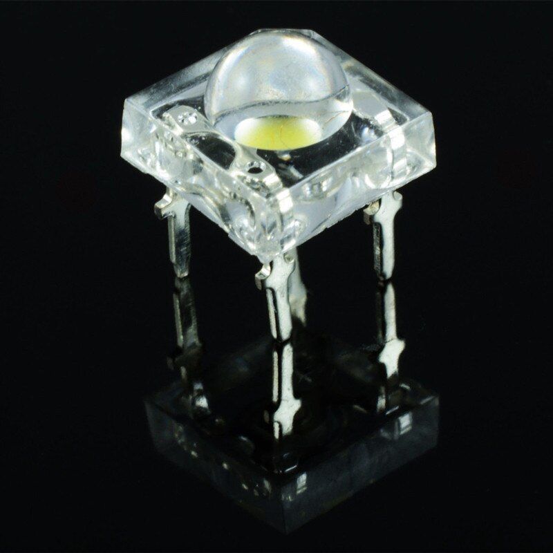 50Pcs 5mm Piranha LED Diode White Light Emitting Diodes Piranha LEDs 5 mm Brightness White Round Head Diode Diodi