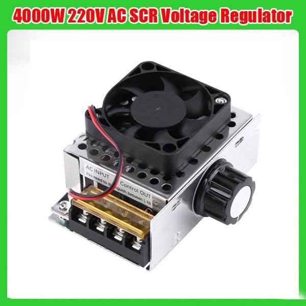 3000w 220v ac scr মোটর স্পিড কন্ট্রোলার মডিউল ভোল্টেজ রেগুলেটর ডিমার w/ফ্যান $63