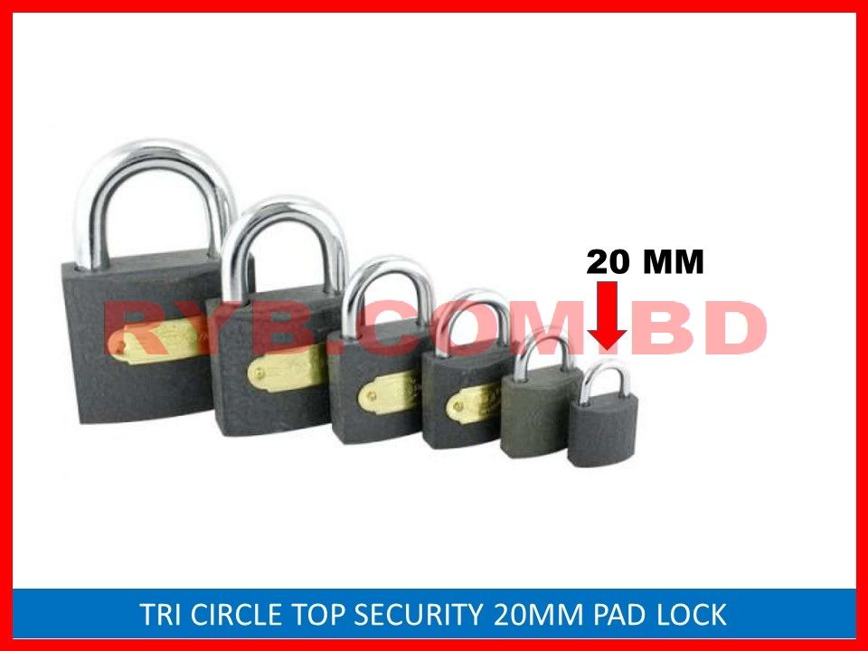 Tri Circle Padlock 20mm