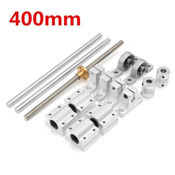 Applied 15Pc 400mm Optical Axis Guide Bearing Block Ballscrew Rail Shaft Support Coupler