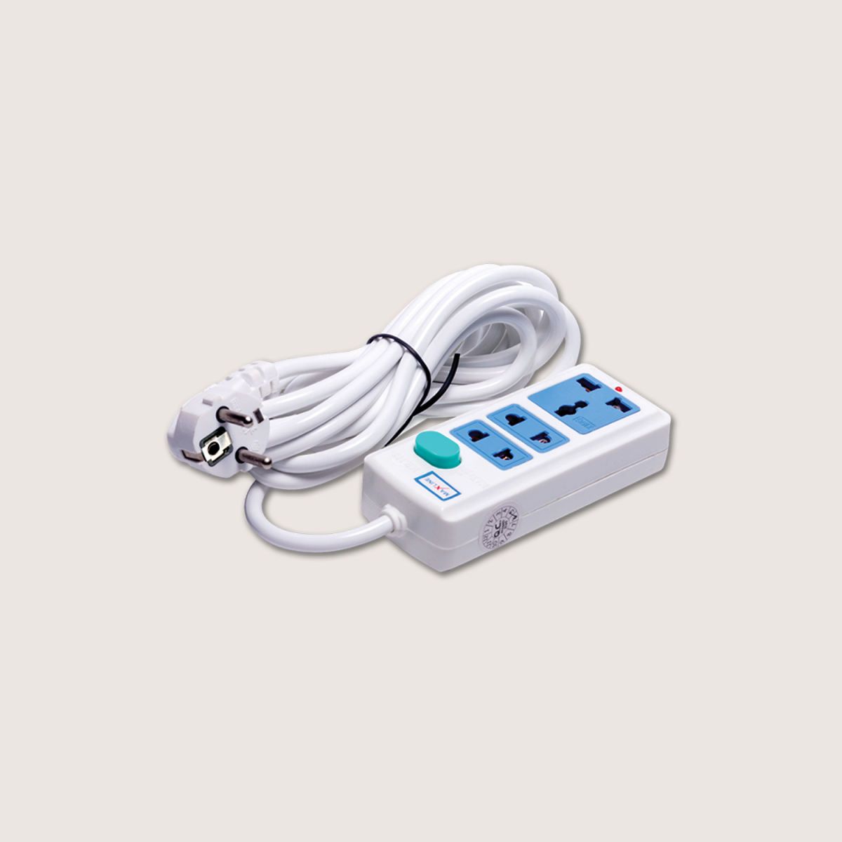 Maxline ML-108 Multiplug 3 Port Extention Socket 2 Meters