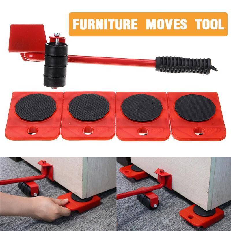 5 In 1 household furniture mover lifter heavy furniture & appliance lifting tools moving sliders mover transport set,furniture move tools