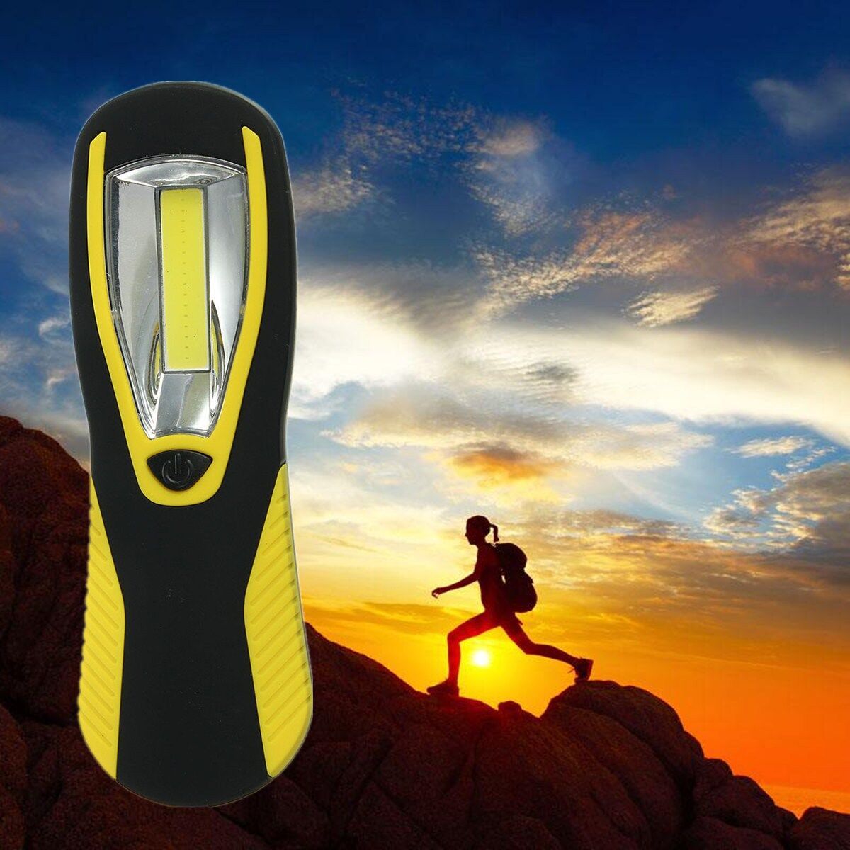 151857329043 Super Bright COB LED Inspection Lamp Hand Torch Worklight magnetic work light