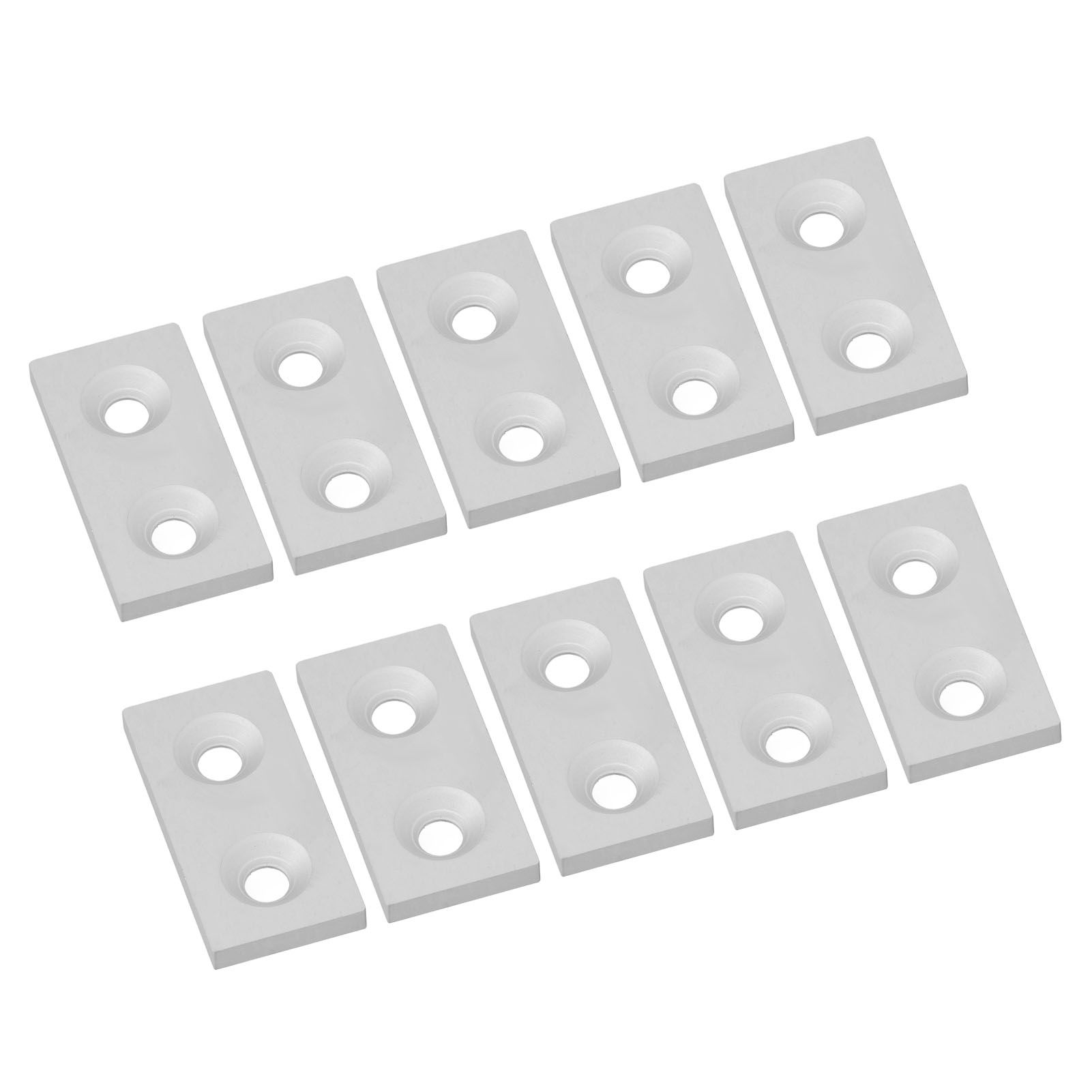10Pcs Aluminum Profile End Cap 3060 Double Holes Alloy Metal Cover Plate