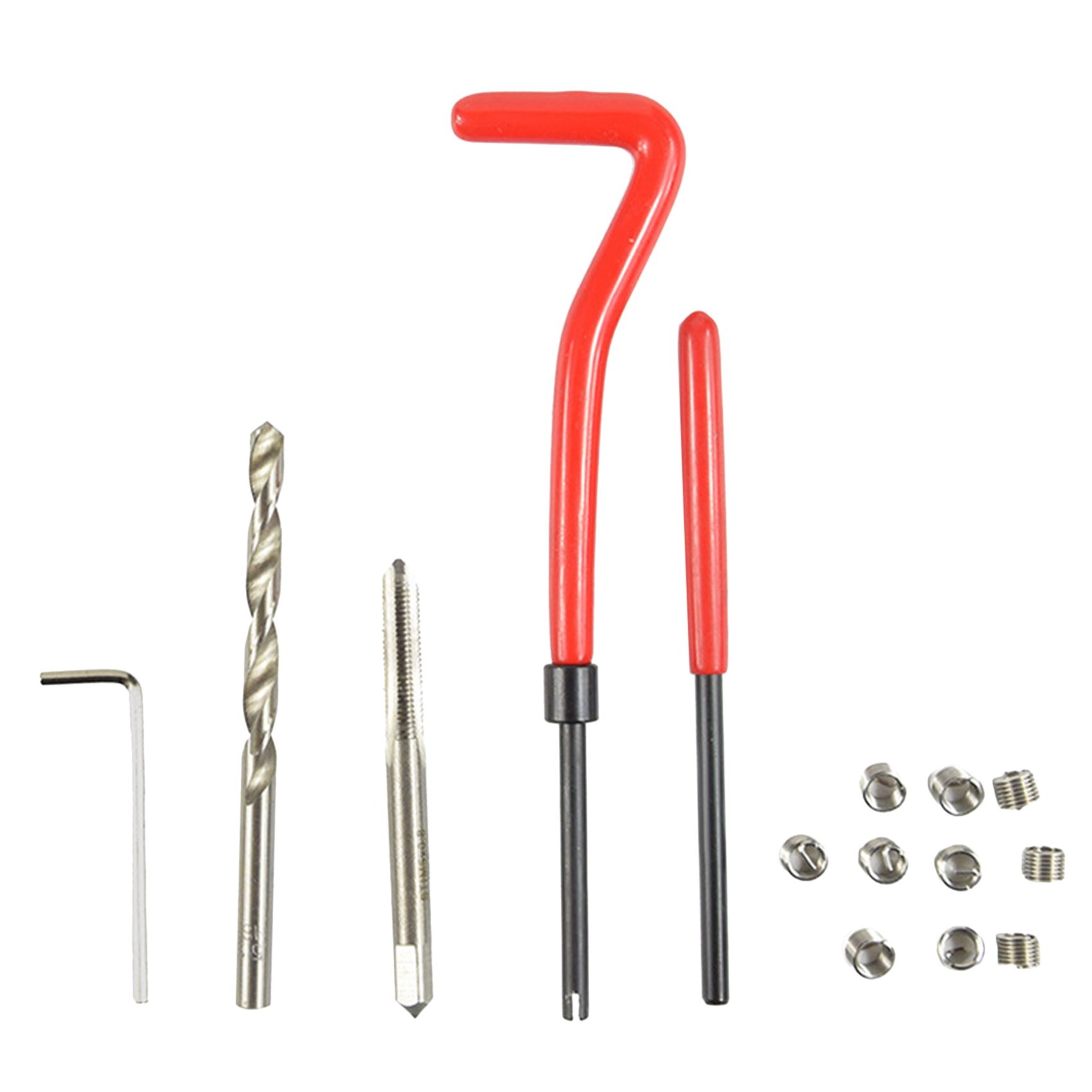 30-Piece Thread Repair Tool Kit Wrench Cfluided Spiral Screw Twist Drill Kit 5M Screw Socket Tap Repairer