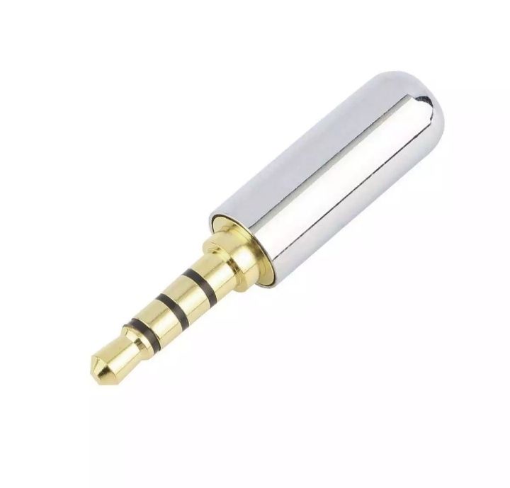 LALA 4 Pole 3.5mm Male Repair Headphone Jack Plug Metal Alloy Audio Soldering