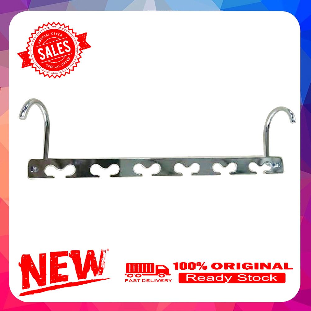 Metal Clothes Hanging Chain Closet Hanger Shirts Pants Hook Save Space Organizer