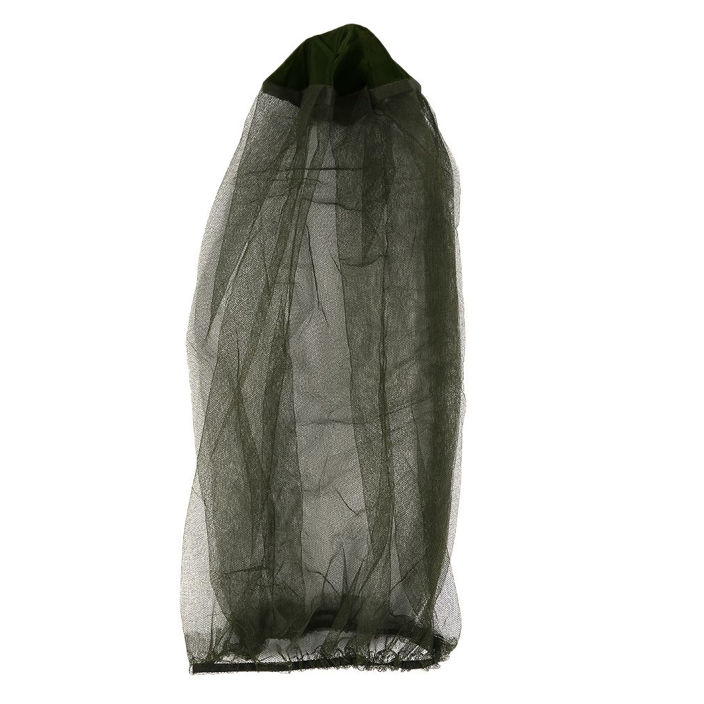 Midge Mosquito Insect Hat Bug Mesh Head Net Face Protector Travel Camping Green