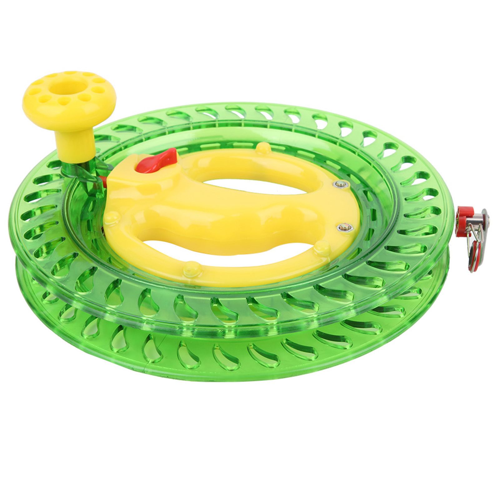 Blue/Green ABS Fishing Line Reel Wheel Weather Resistance for Rivers Lakes Streams Enthusiasts