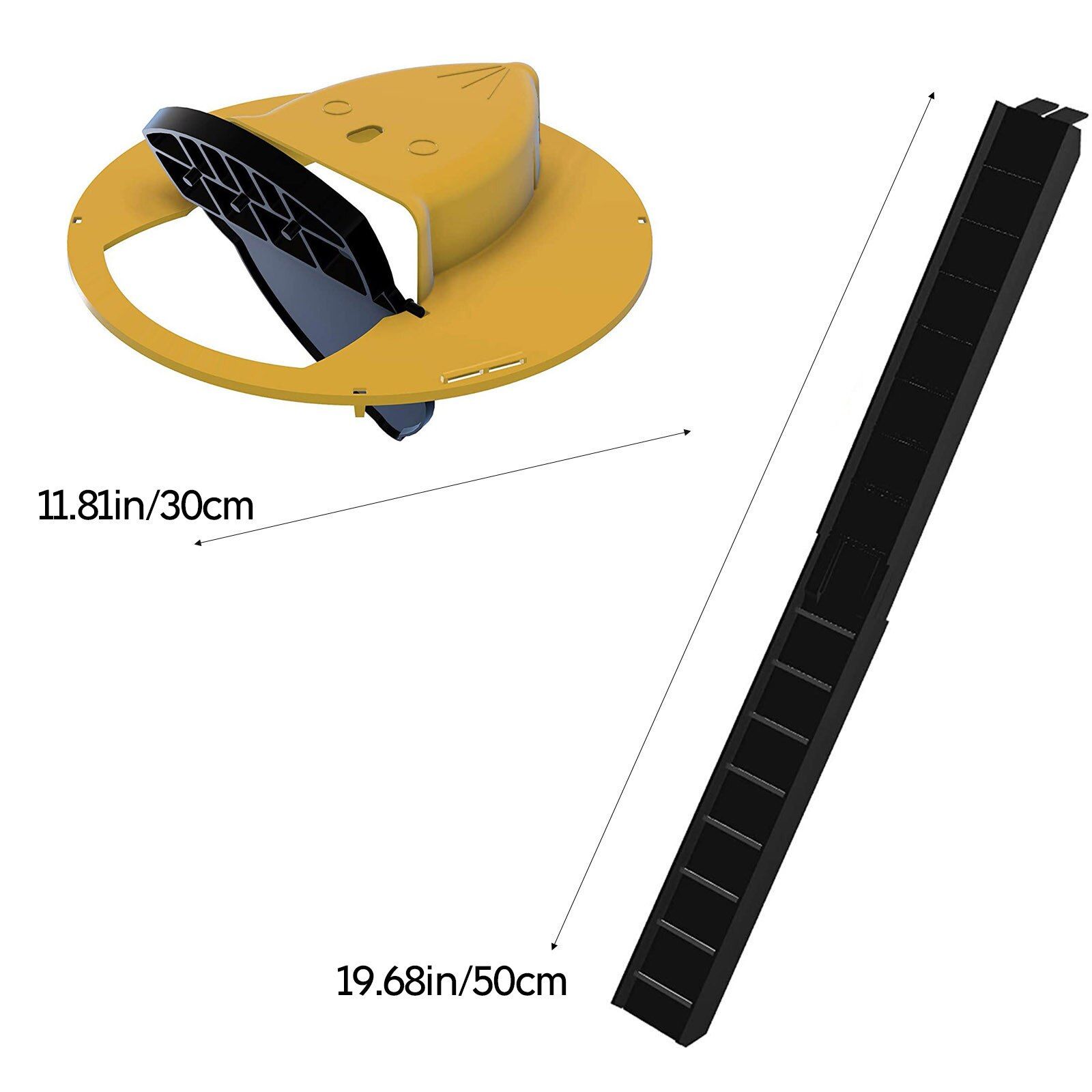 2x Bucket Lid Mousetrap Pest Control Traps Flip N Slide Bucket Lid Mouse Rat Trap Humane Or Lethal Trap Control Catching Mouse（1PC）