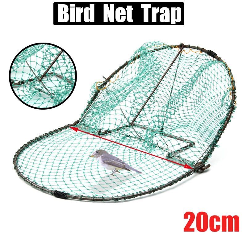 1PC Bird Net Effective Humane Live Trap Hunting Sensitive Quail Humane Trapping Hunting Pest Control Garden Supplies Mouse Trap（20cm）