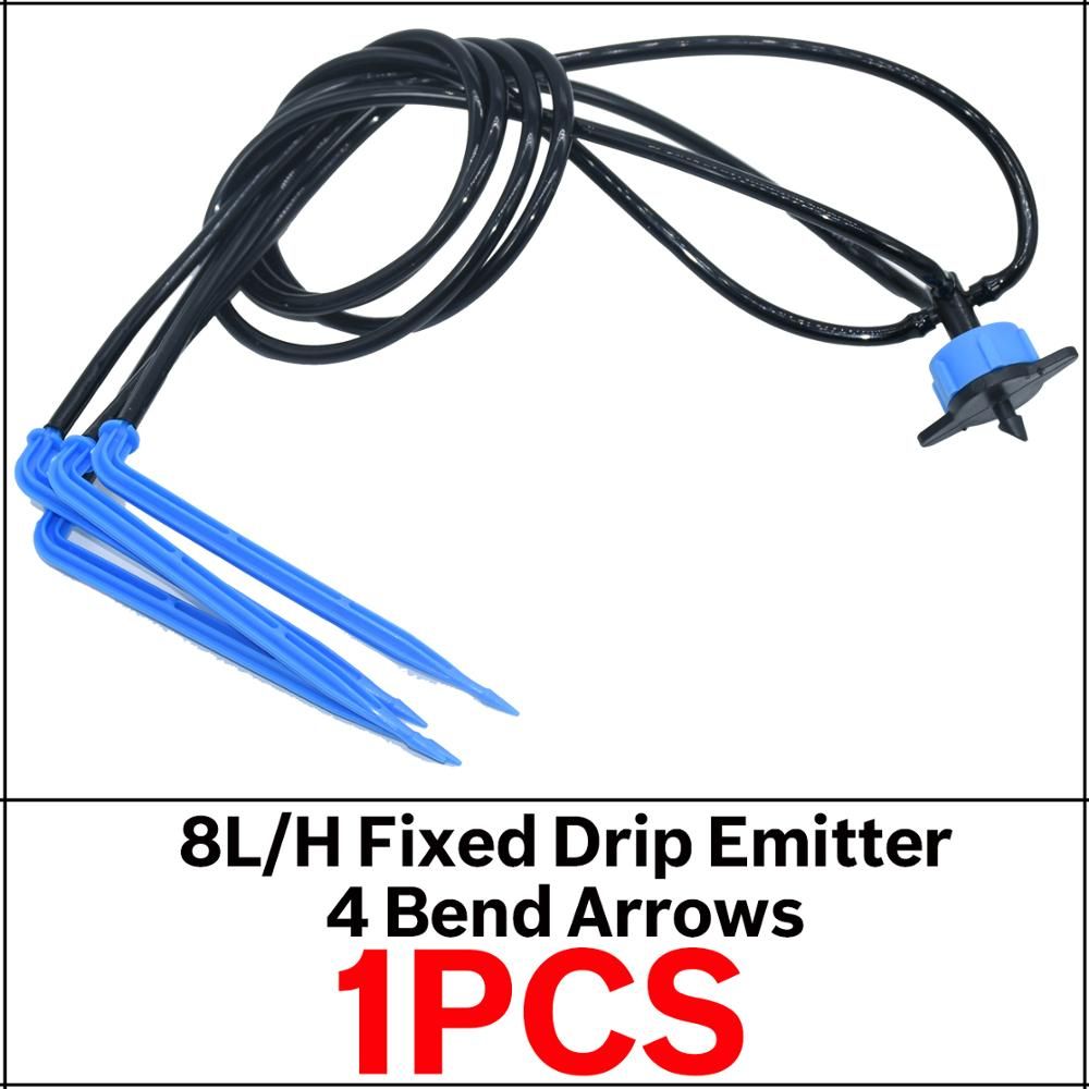 Drop Irrigation System for Bonsai Distribution Assembly & 2/4 Straight Elbow Arrow Dripper 2/4/8L/H Drip Emitter Garden