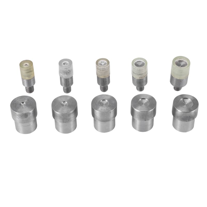5 Sets Double Caps Rivets Dies(5mm/6mm/8mm/10mm/12mm)