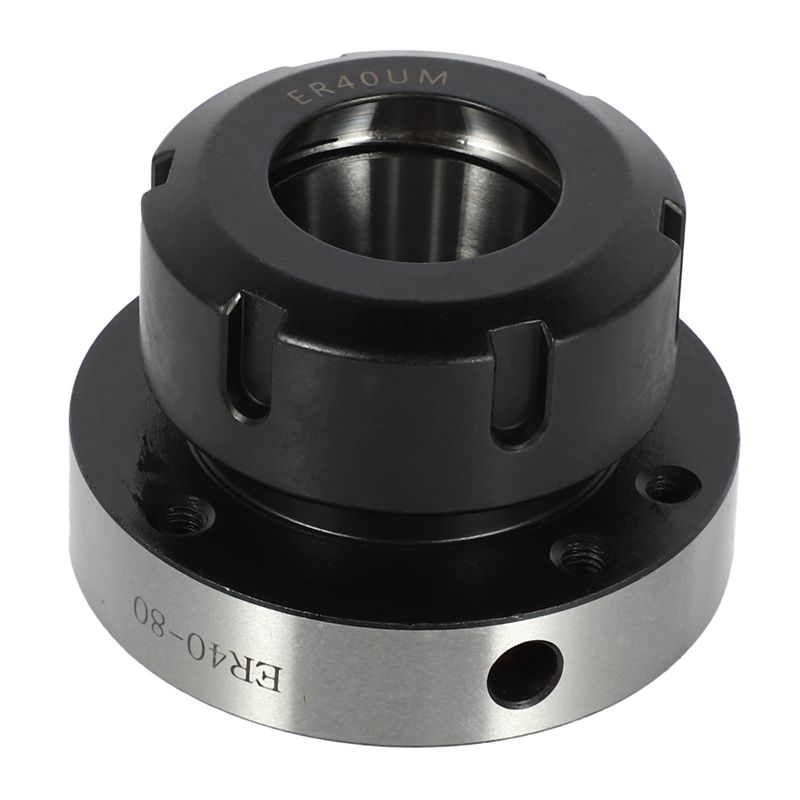 80mm Diameter ER40 Collet Chuck Accuracy Steel Fixing Chuck Holder for CNC Milling Table Machine Lathe Tool Holder