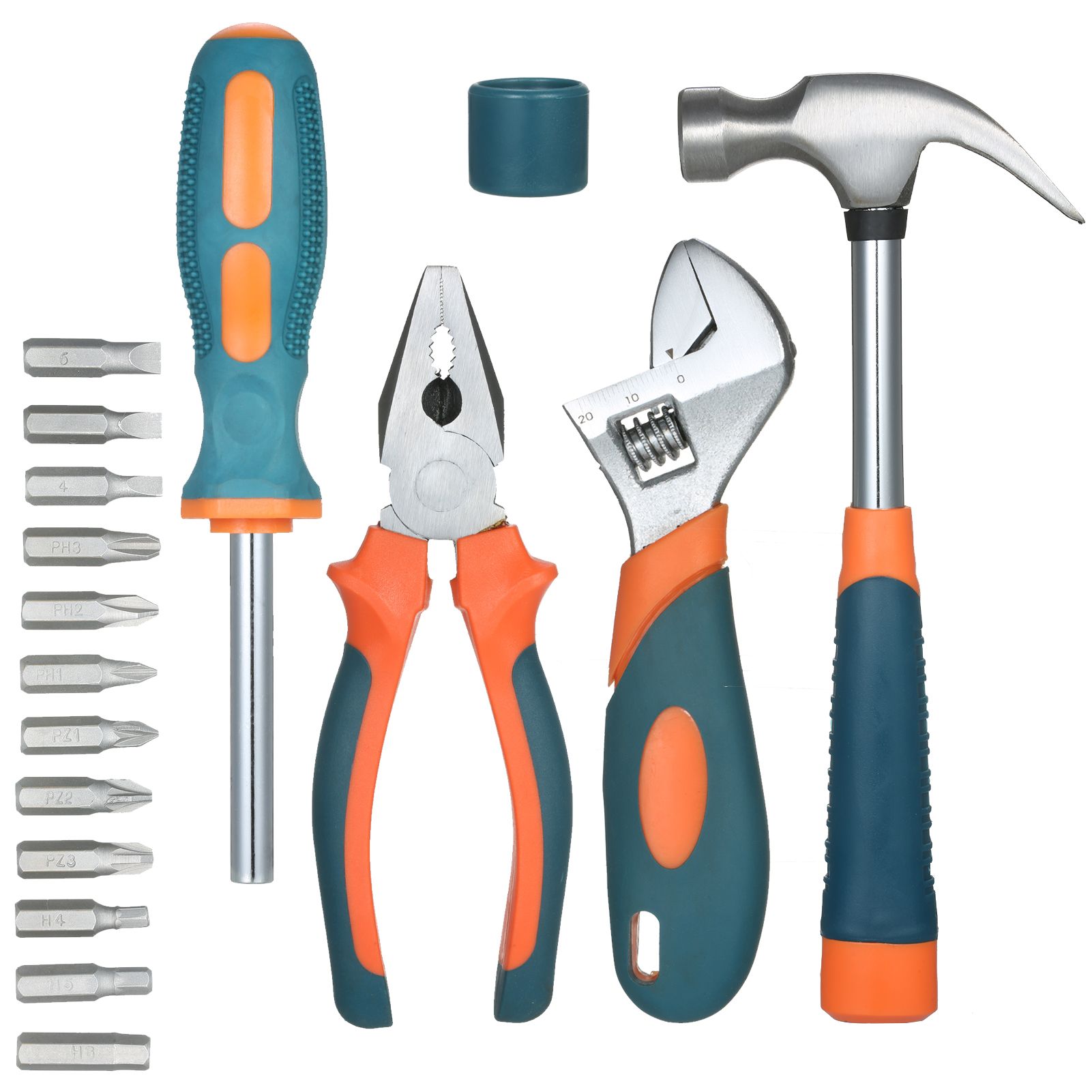 18Pcs Multifunctional Repair Tool Set Household Hardware Toolbox Vehicle Maintenance Tool Kit for Electrician