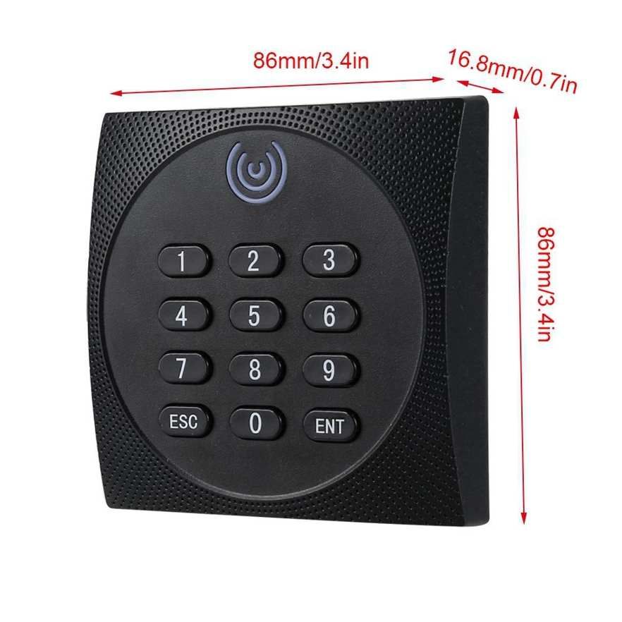 RFID Waterproof ID Password Keypad Access Control System Card Reader 125KHz WG26