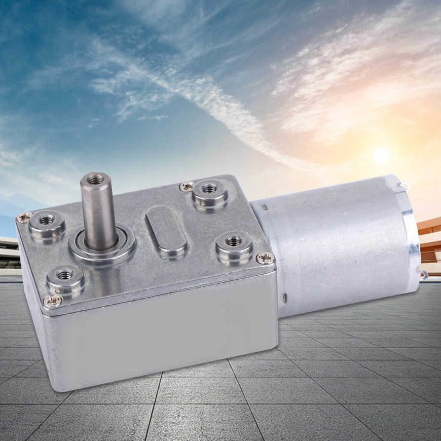 Worm Motor Micro Type DC Speed Reduction Large Torsion Gear 12V for Multiple Purposes