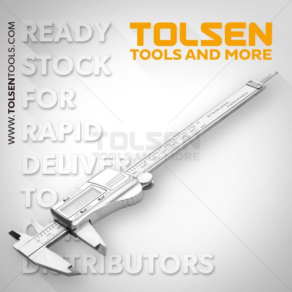 TOLSEN 6" Digital Vernier Caliper w/ Hard Case (0-150mm) Industrial Grade 35053
