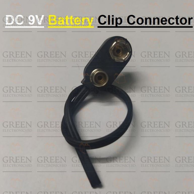 2Pcs- High Qu-ality Black DC 9V Battery Clip Connector Lead Socket 6F22 Battery Holder Snap 9 Volt With Short Cable