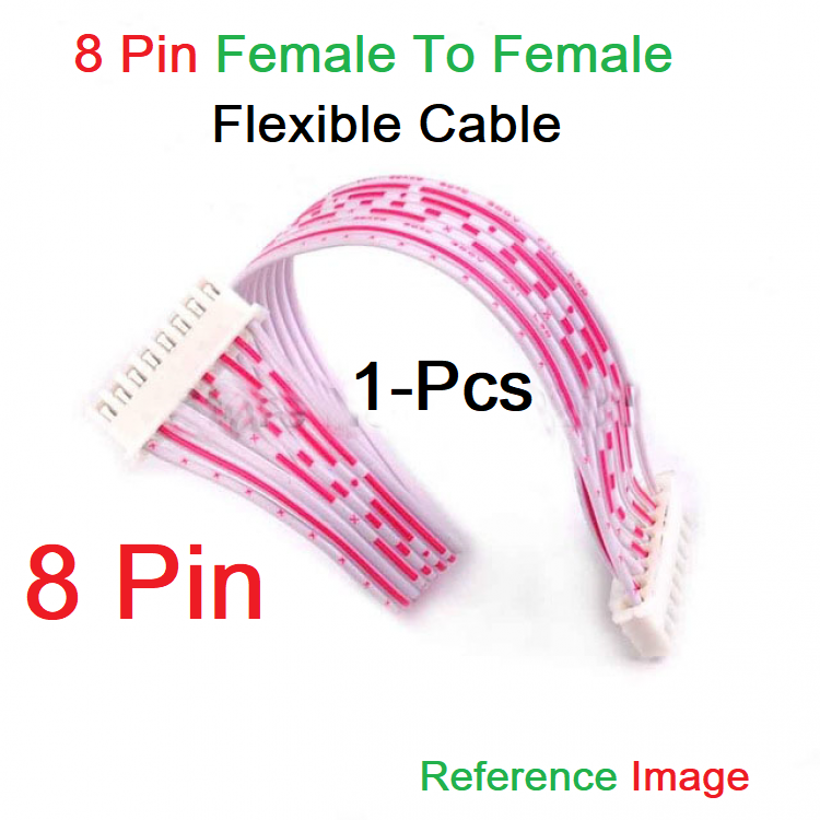 F-F 8Pin Female To Female 8 Pin Flexible 2.54mm Pitch JST XH Connector 27cm Wire With Cables For Electronics Engineering Projects Audio Video Sound Cables DIY